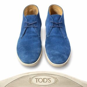 🔥 Tod’s Blue Suede Desert Chukka Boots – Men’s 7.5 (US 8–8.5 Fit)